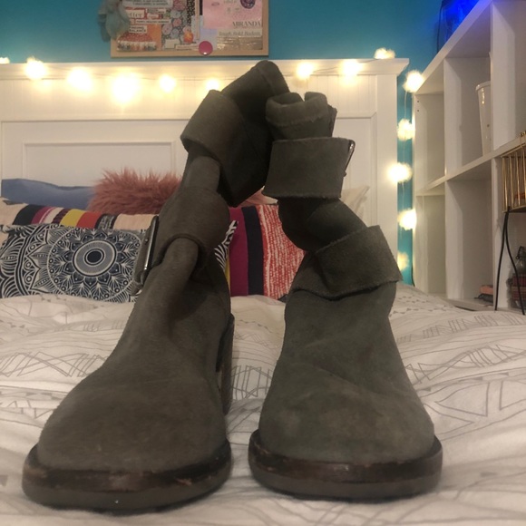 Sam Edelman grey moto boot - Picture 3 of 4